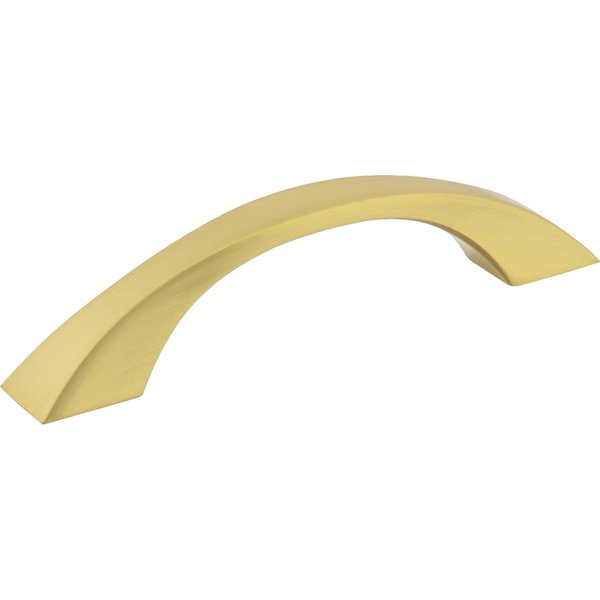 Jeffrey Alexander 96 mm Center-to-Center Brushed Gold Flared Philip Cabinet Pull 767-96BG